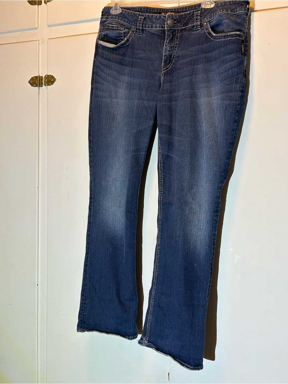 Suki Silver Mid Slim Boot Cut Jeans — Comfortable Stretch Fit